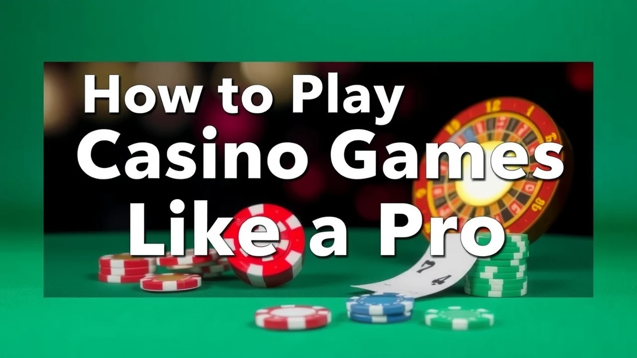 How to Play Casino Games Like a Pro: Tips and Strategies